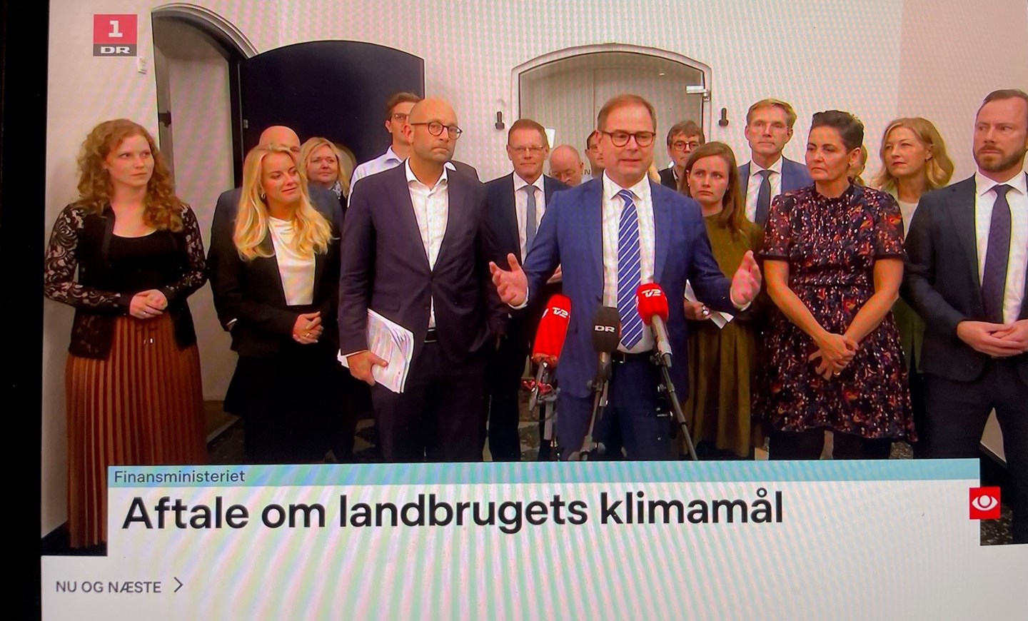 Finansminister Nicolai Wammen præsenterer den brede politiske klimaaftale for landbruget