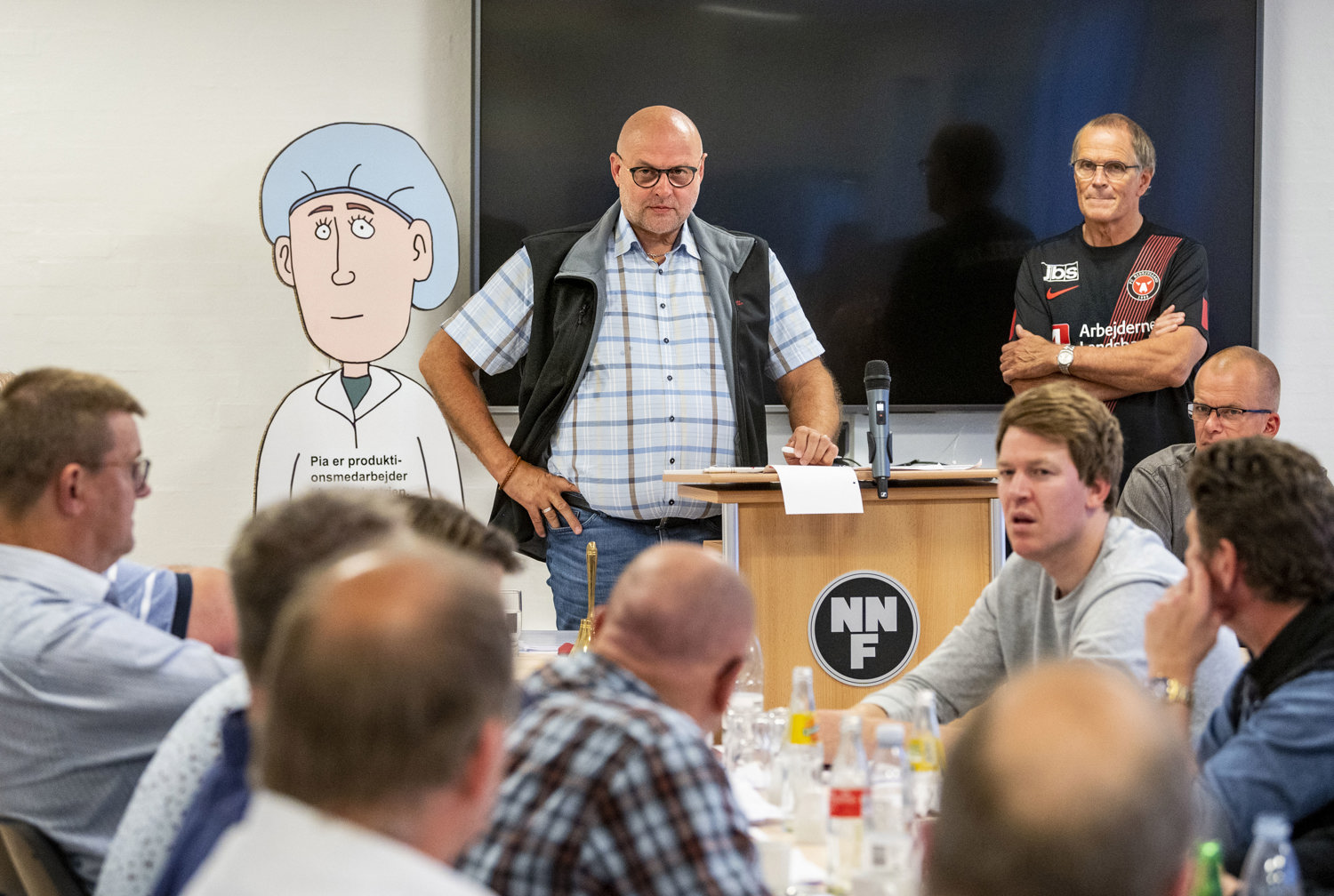 Afdelingsformand Steen Hartmann aflagde en fyldig beretning. Han blev senere genvalgt som formand.